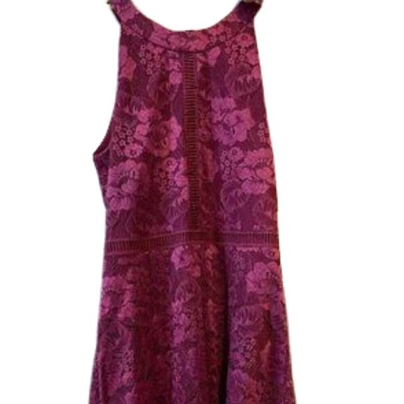 ALLY B. Girls' Burgundy Floral Tapestry lined Party Dress Size 16 - Picture 3 of 9